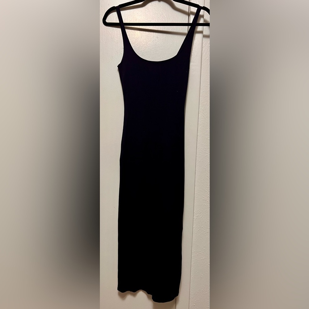 Rolla Coster Navy Blue Body con spaghetti strap Maxi Dress Size Small
